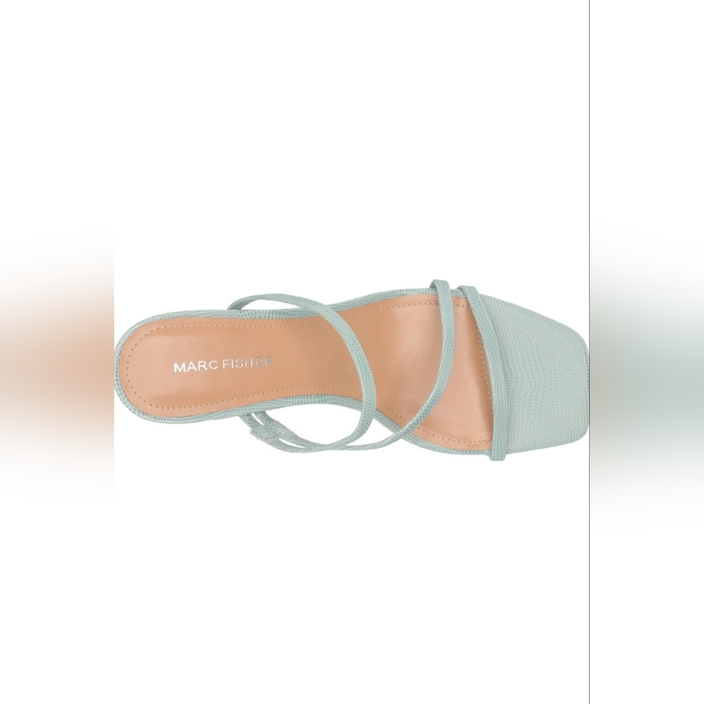 Marc Fisher Strappy Block Heel Sandals in Seafoam Size 7